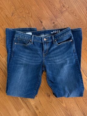 GAP 1969 Women's Dark Blue Sexy Boot Cut Jeans